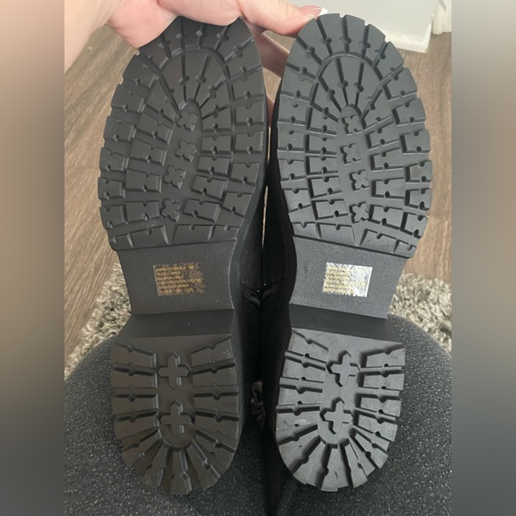 Women’s Madden Girl Furry Combat Boots. Color- Black. - Picture 13 of 13